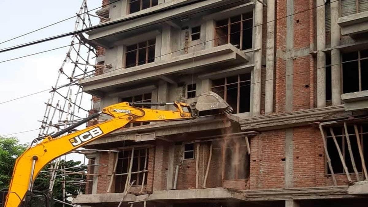 Ex- BSP MP's building razed in UP for illegal construction