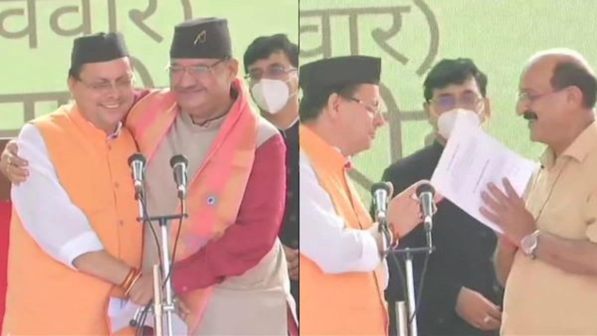 11 MLAs takes oath as Uttrakhand ministers along with Dhami