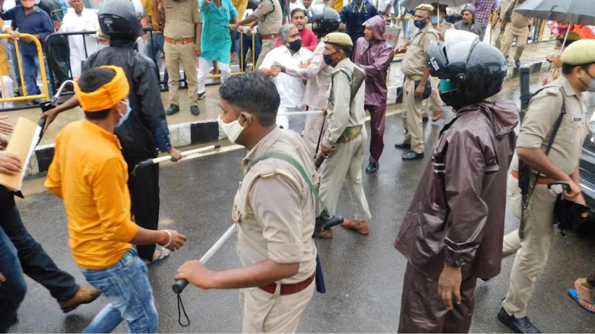 violence took place in many cities of the state during the up block elections