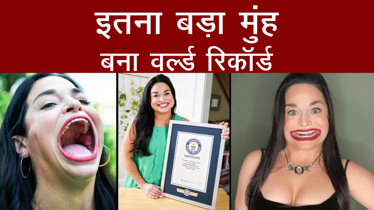 samantha ramsdell won a guinness world record open big mouth tiktok video in america