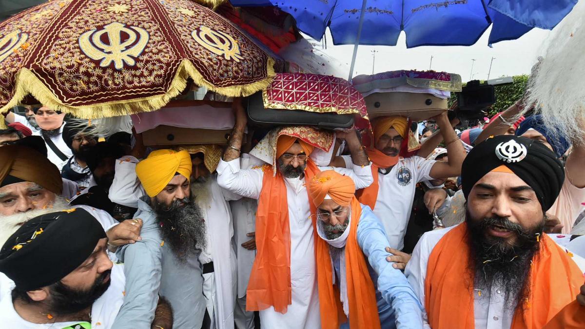 Guru Granth Sahib at Delhi Airport