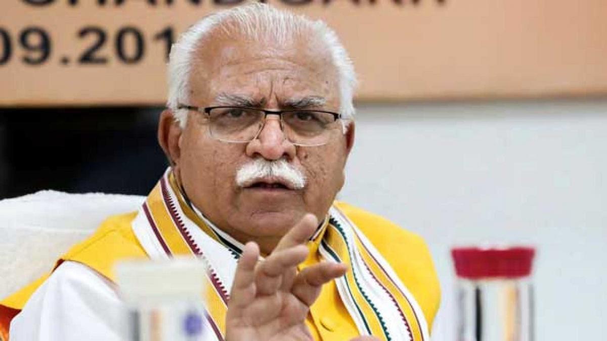 Haryana CM Manohar Lal Khattar