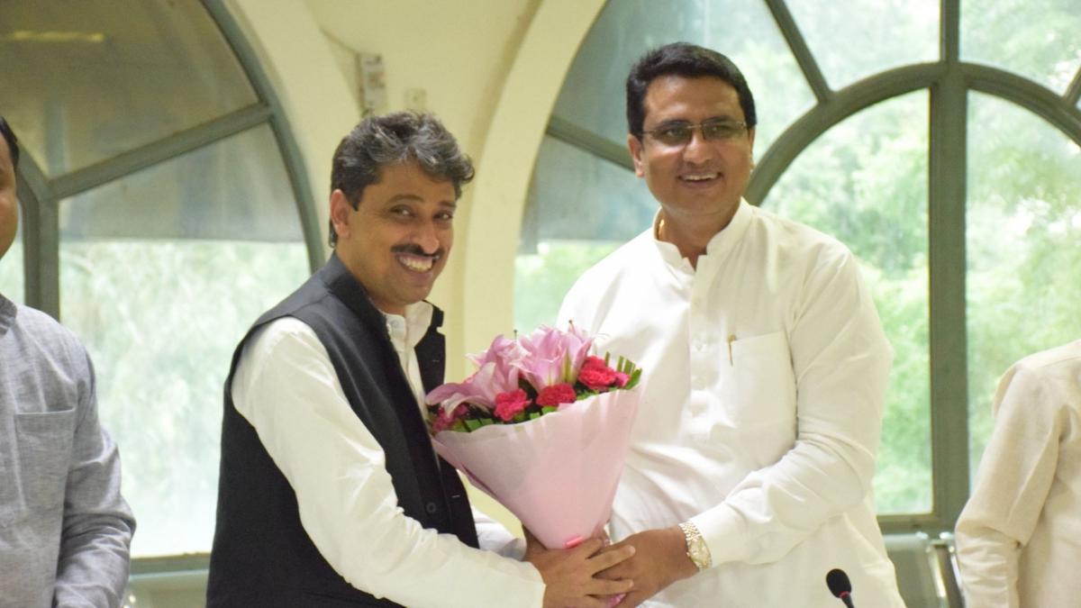 Imran Masood and Anil Chaudhary (Credit- twitter.com/Ch_AnilKumarINC)