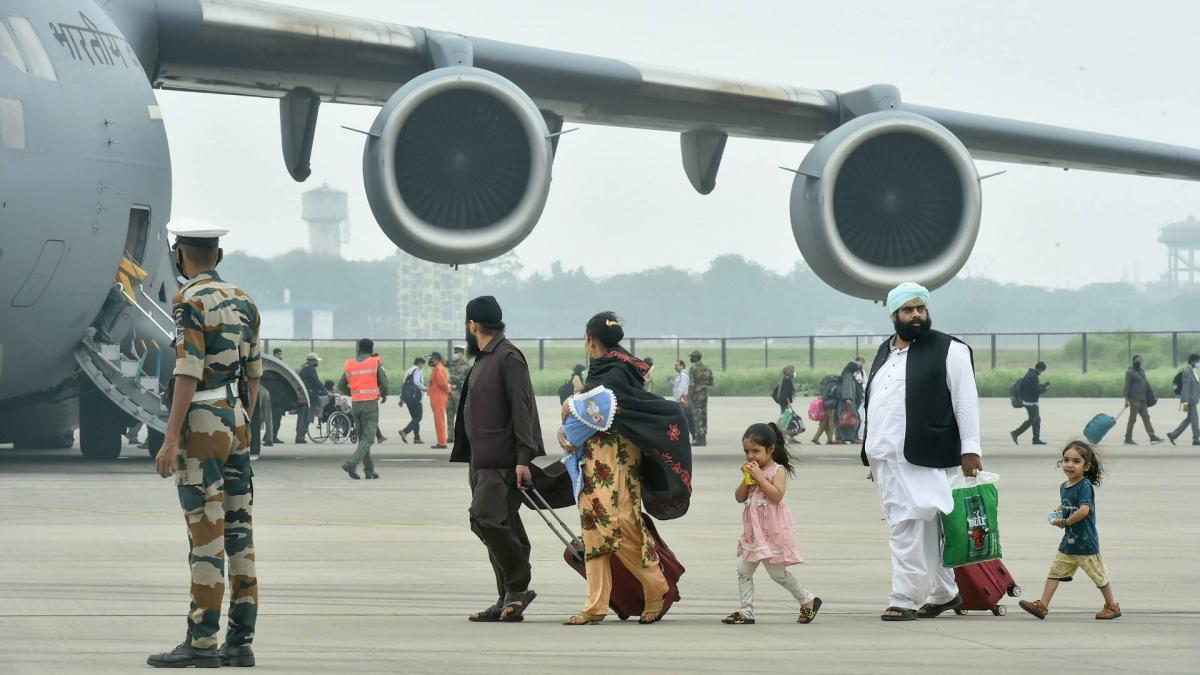 Indian citizens airlifted from Afghanistan