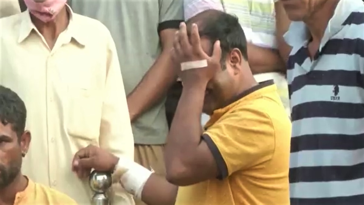 Father of four year old deceased crying after losing his son in Jammu Kashmir Rajouri attack 
