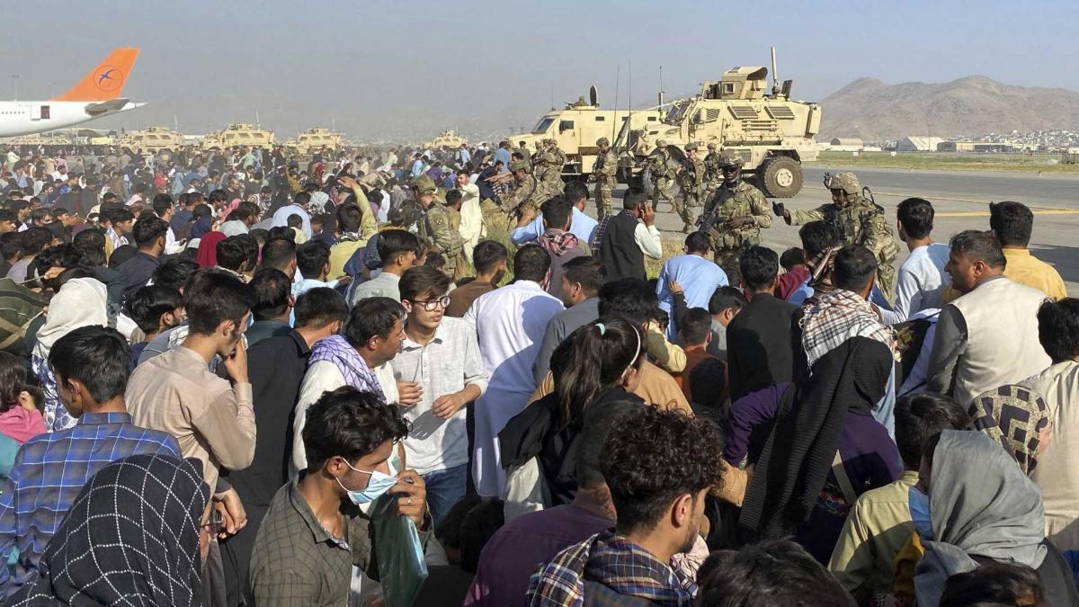 Chaos at Kabul Airport