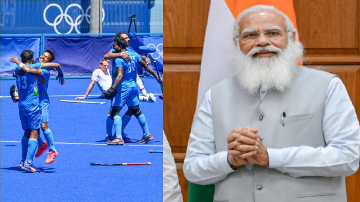 PM Narendra Modi-Hockey Team