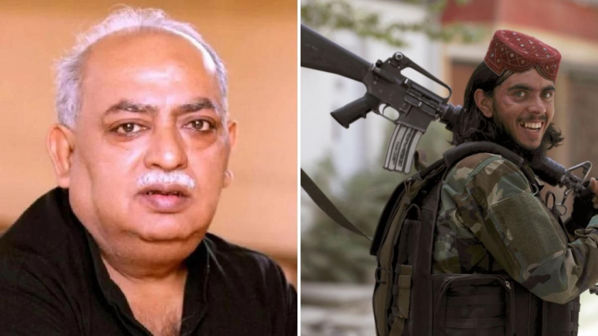 Munawwar Rana (Left), Taliban militant (Right) (Credit- AP/PTI)