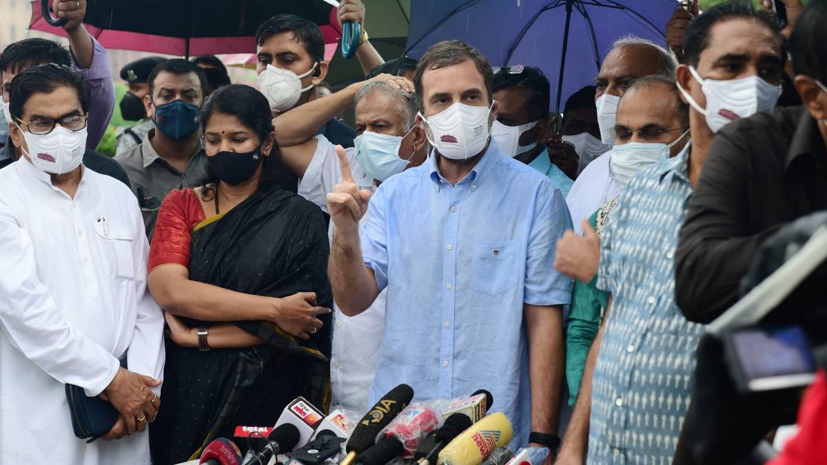 Rahul Gandhi and other opposition leaders