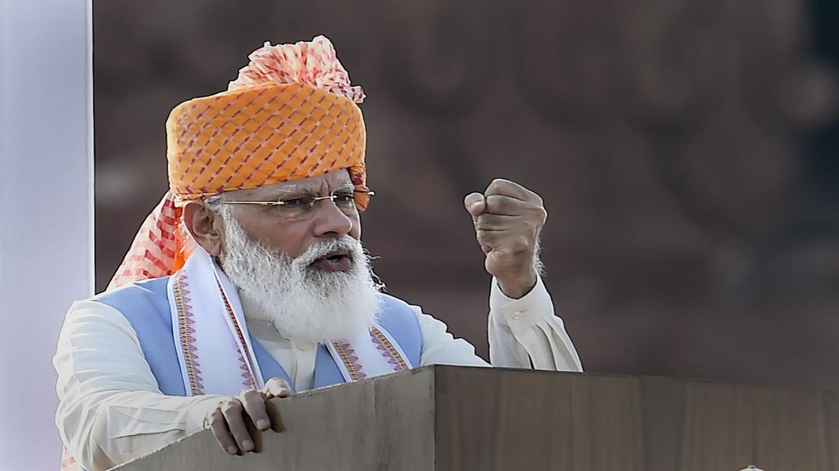 Here's what PM Modi said about farmers from Red Fort