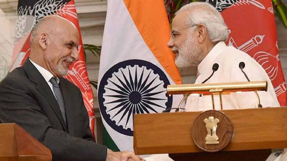 PM Modi and Ashrag Ghani