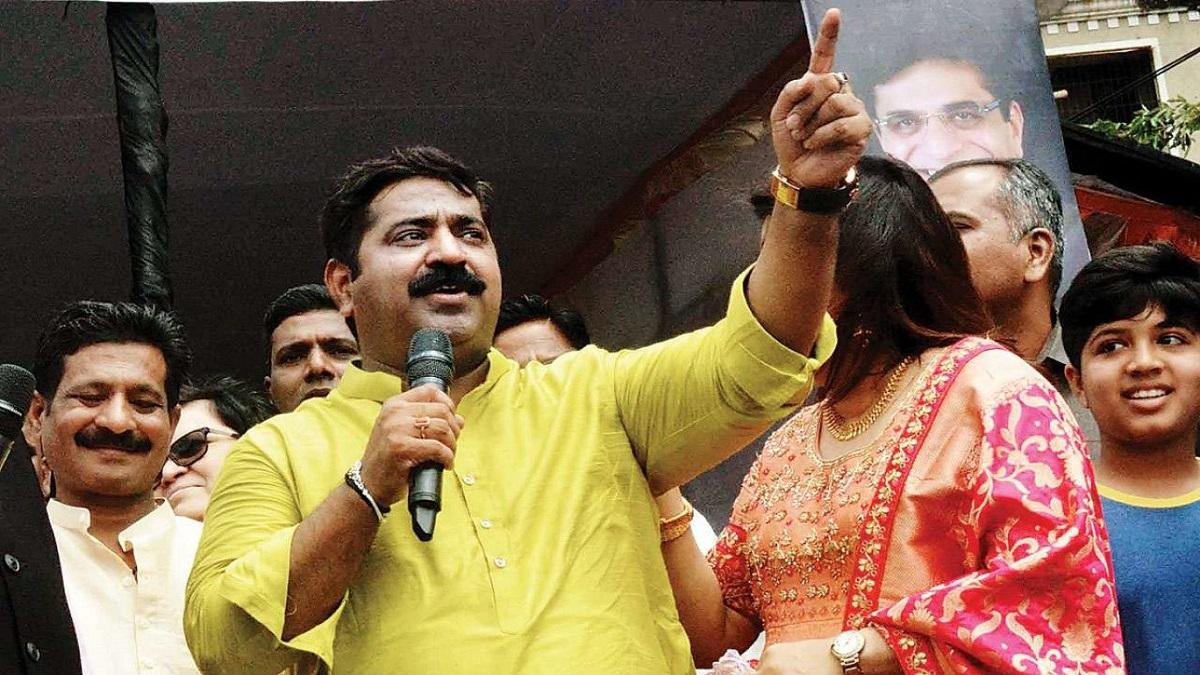 Amid ban BJP leader Ram Kadam celebrates Dahi Handi at home