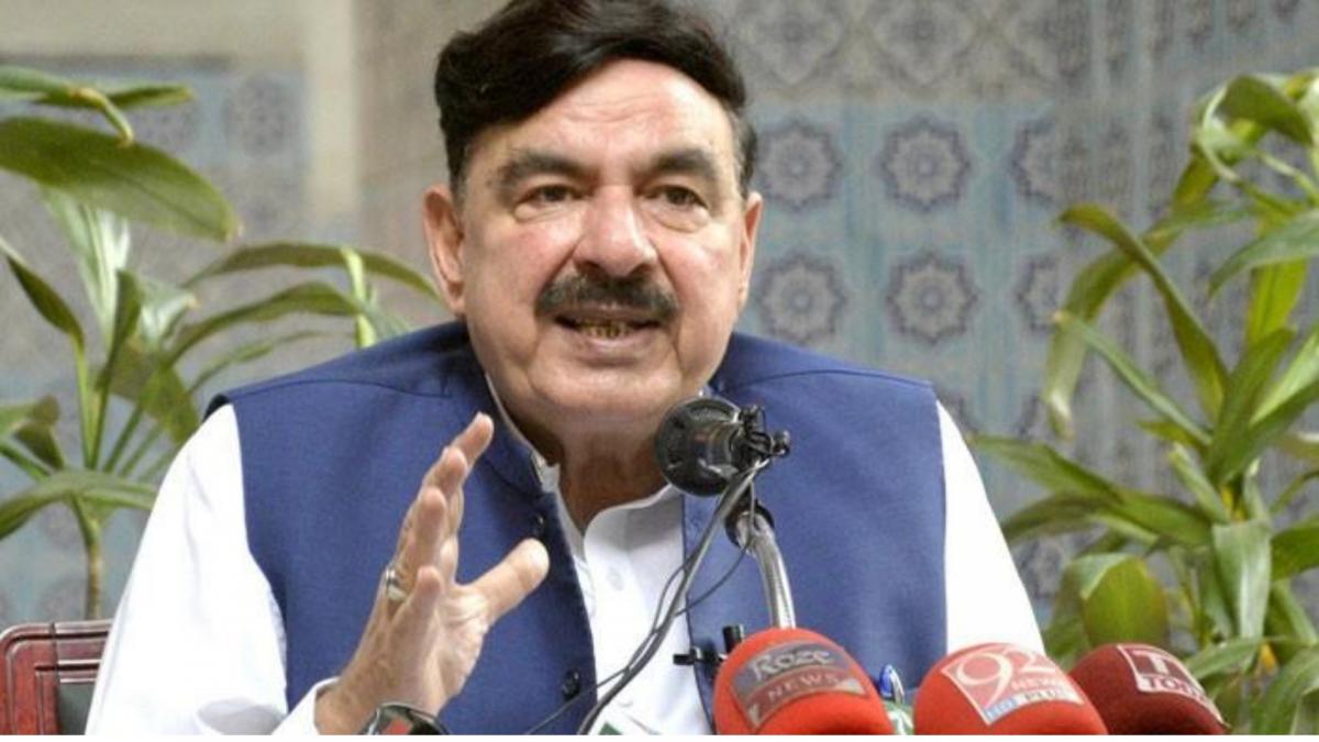 Pakistan's home minister Sheikh Rasheed