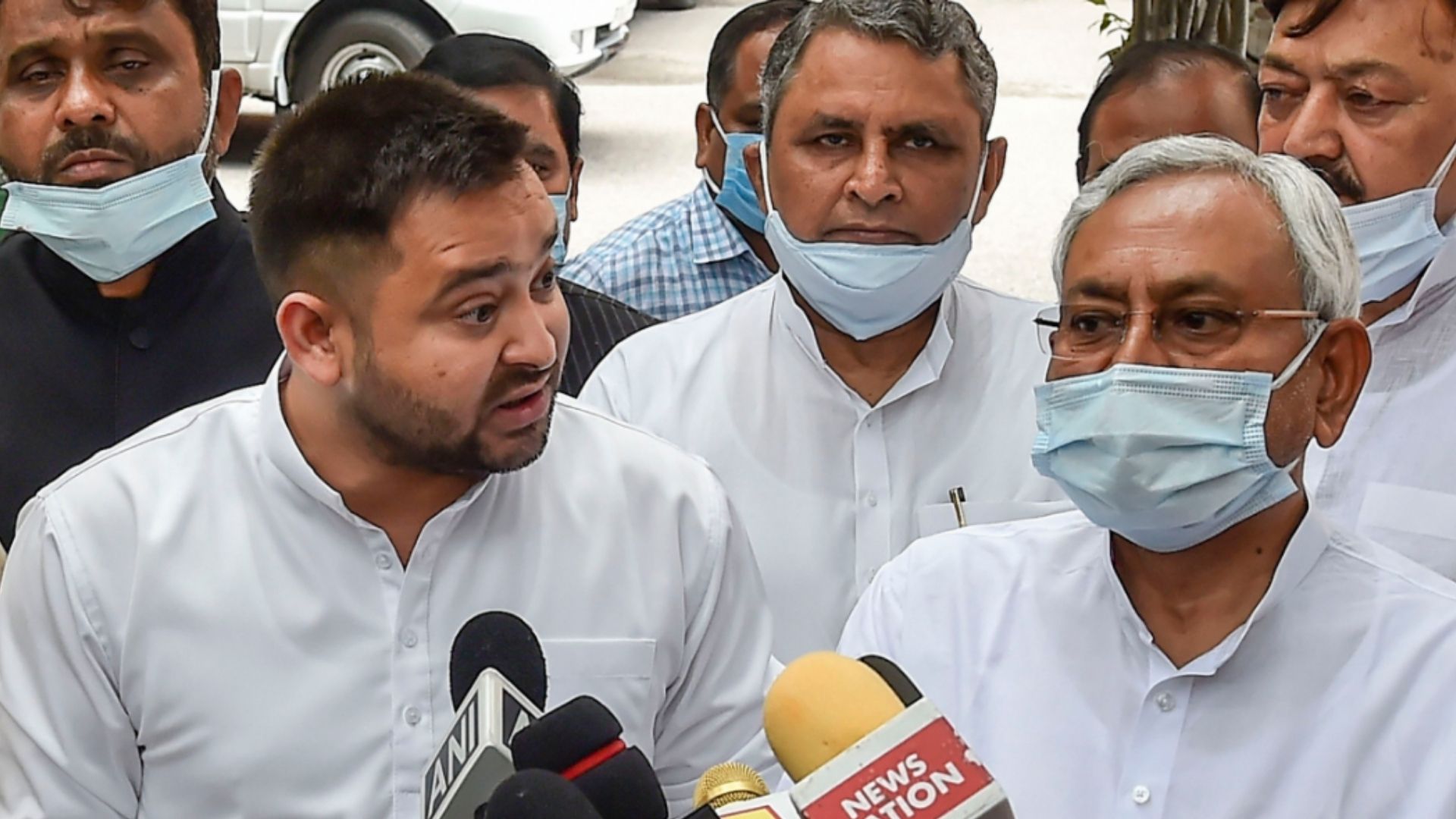 Tejashwi Yadav and Nitish Kumar (Credit-PTI)