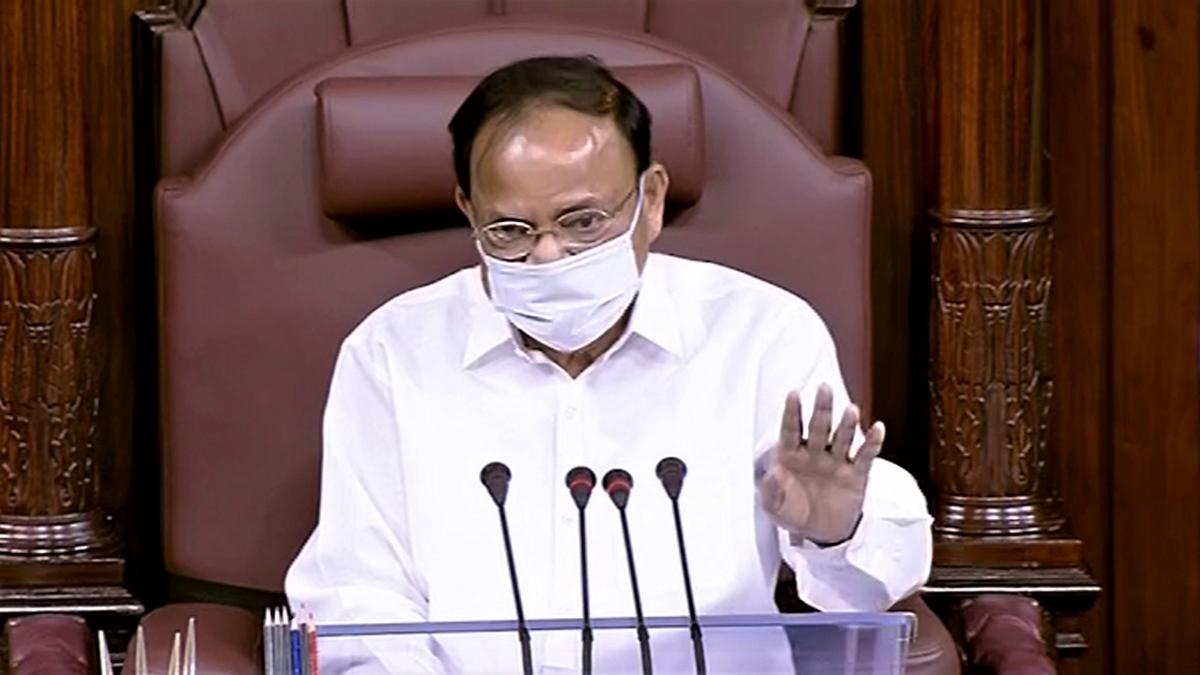 Venkaiah Naidu becomes emotional in Rajya Sabha over uproar 