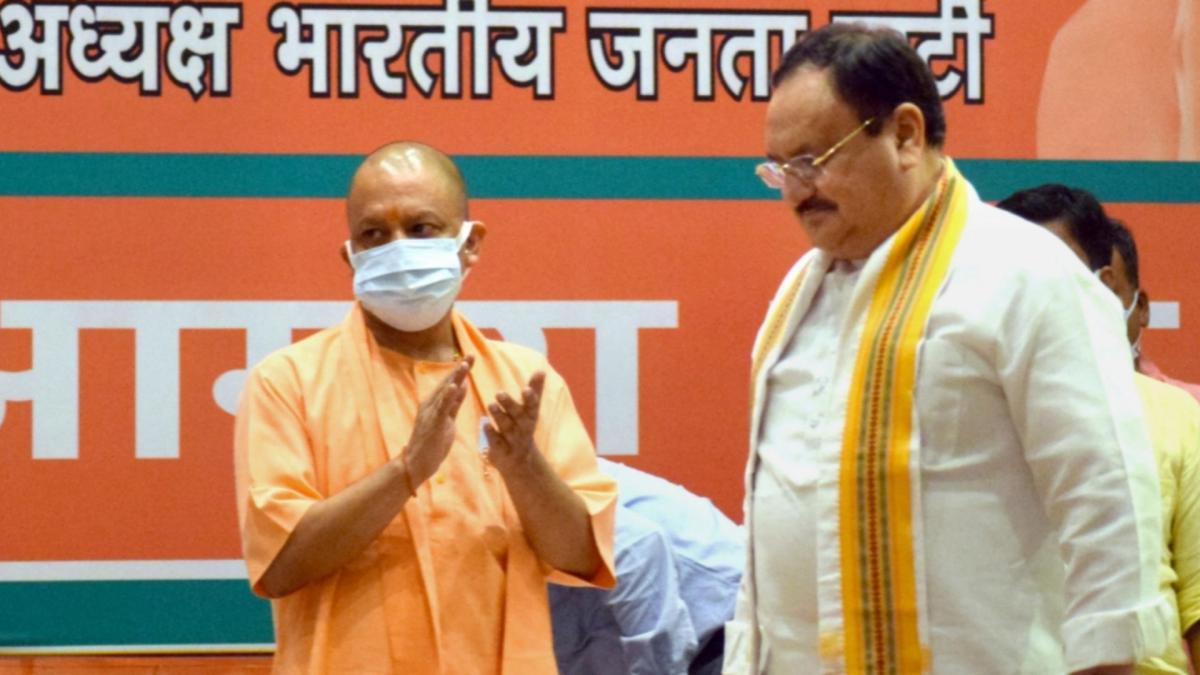 CM Yogi Adityanath/ JP Nadda (Credit- PTI)