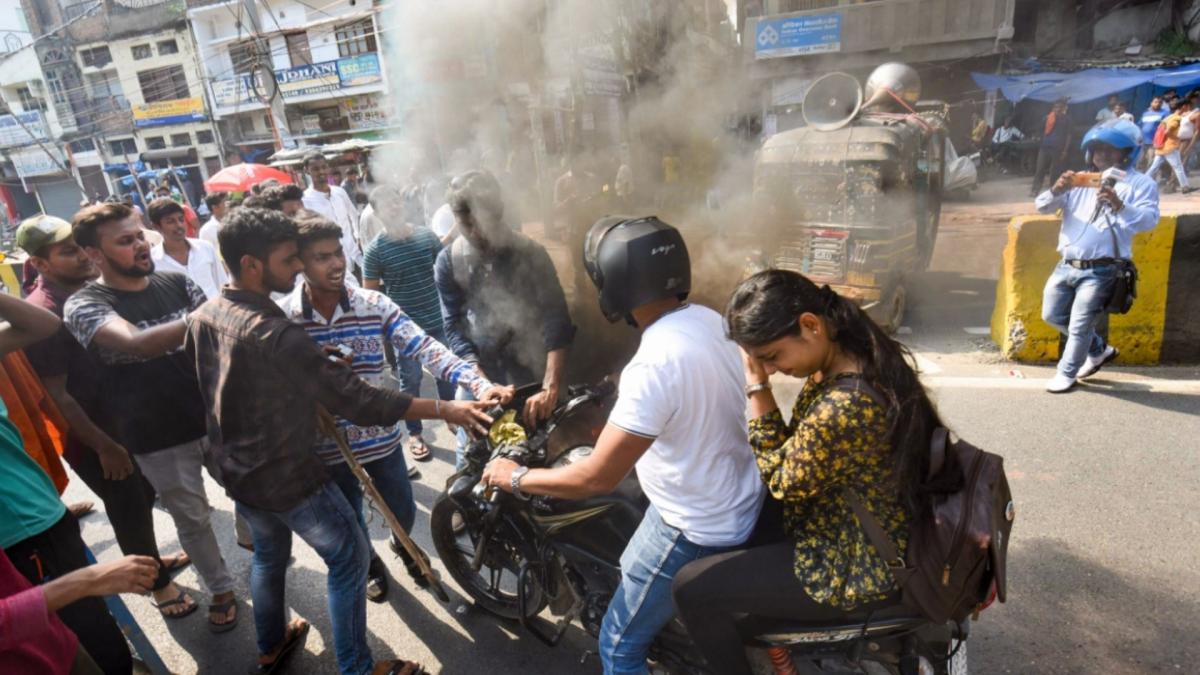 Bharat Bandh, Farmers at Ghazipur (Credit-PTI)