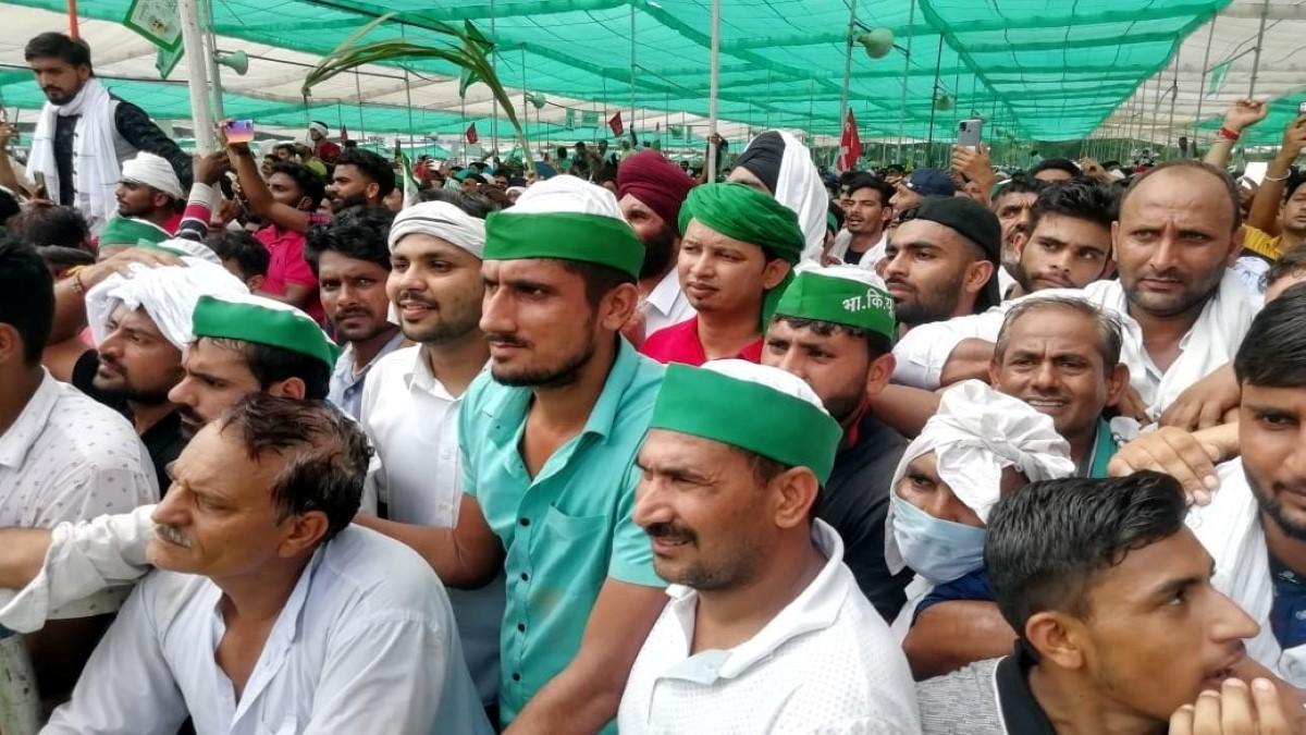 Kisan Mahapanchayat farmer protest in muzaffarnagar