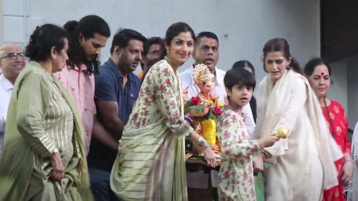 Shilpa Shetty, Ganpati visarjan