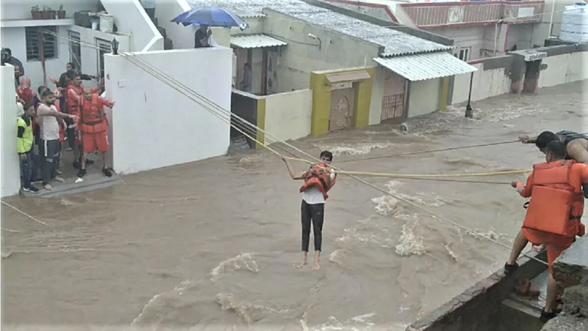 Rescue operation in flood affected areas