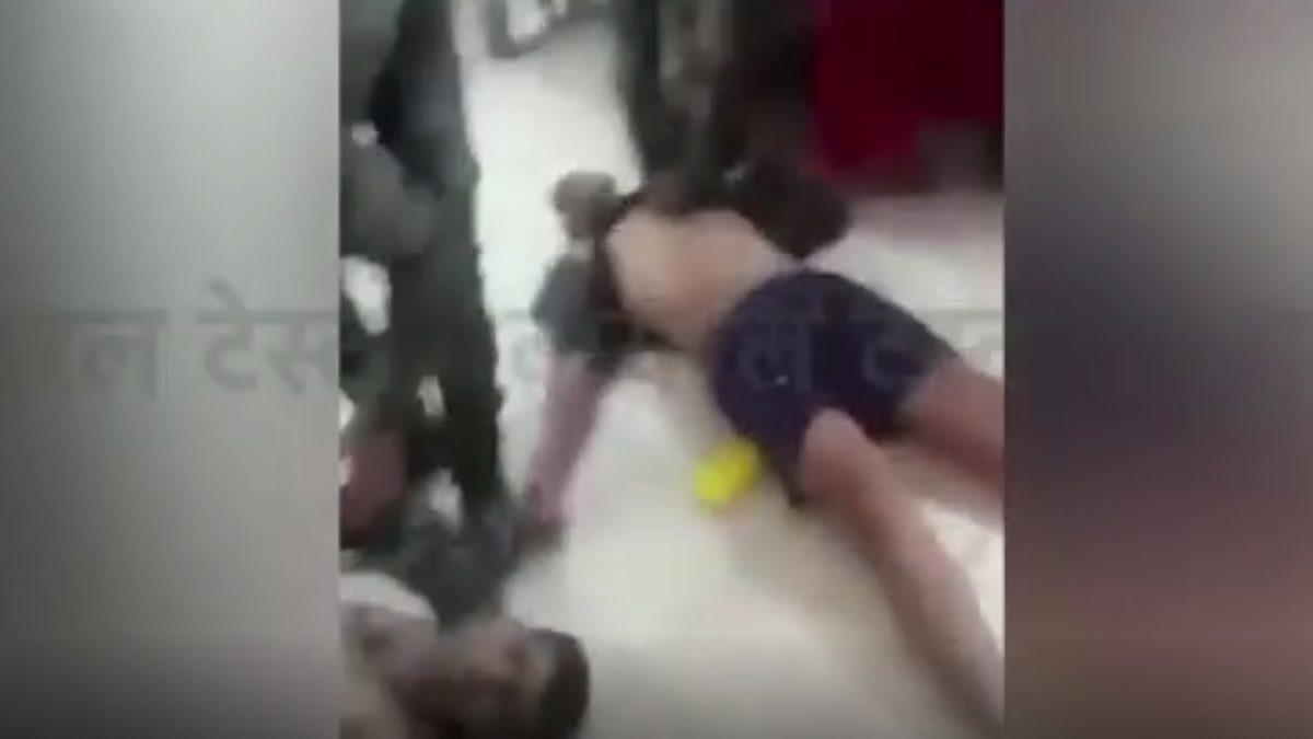 soldiers fainted after getting Corona Vaccine