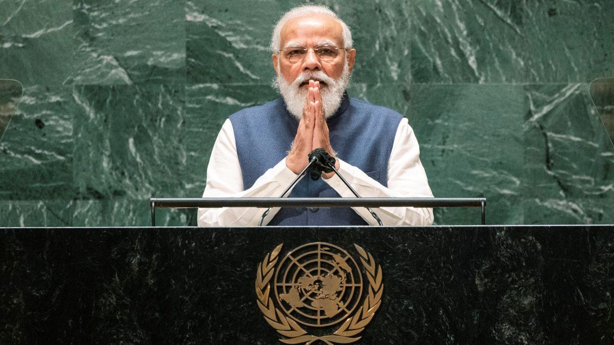PM Modi addressing UNGA 76th Session
