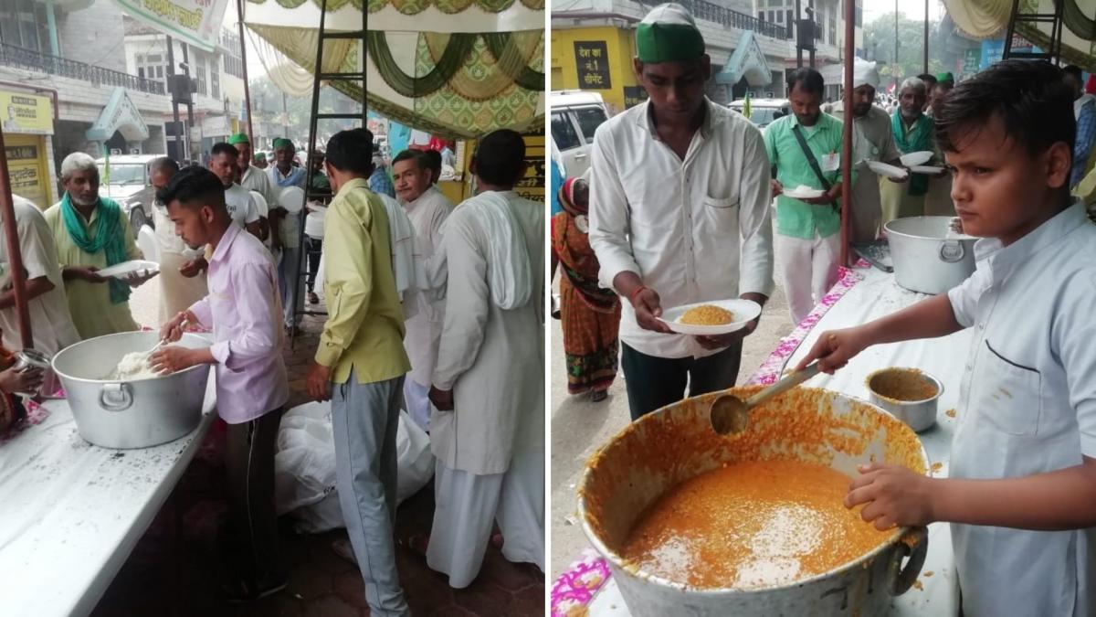 Muzaffarnagar Kisan Mahapanchayat, Langar outside gic ground 
