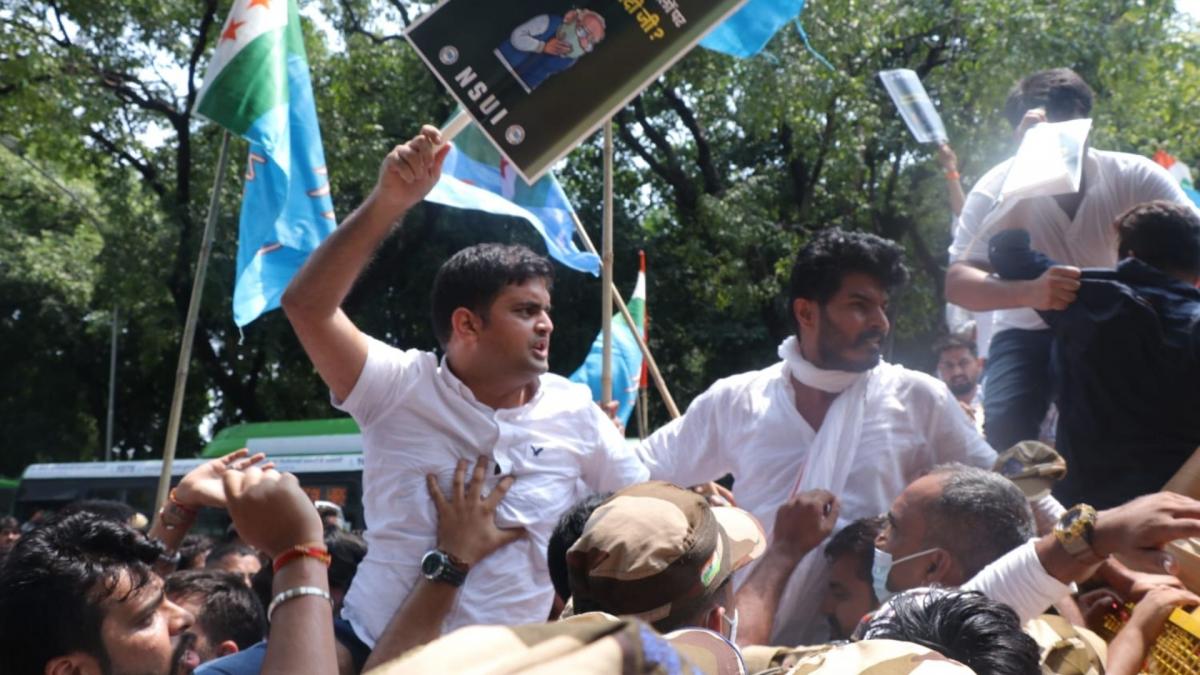 NSUI Protests (Credit-twitter.com/nsui)