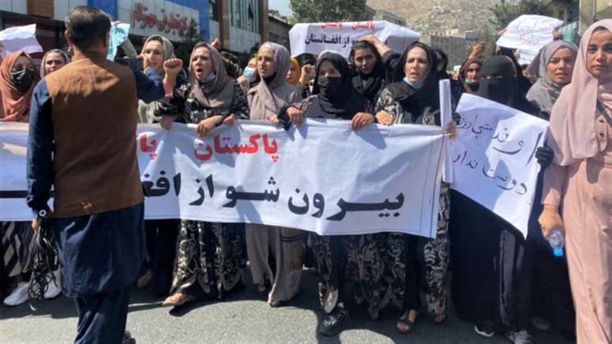Anti Pakistan protests on streets of Kabul 