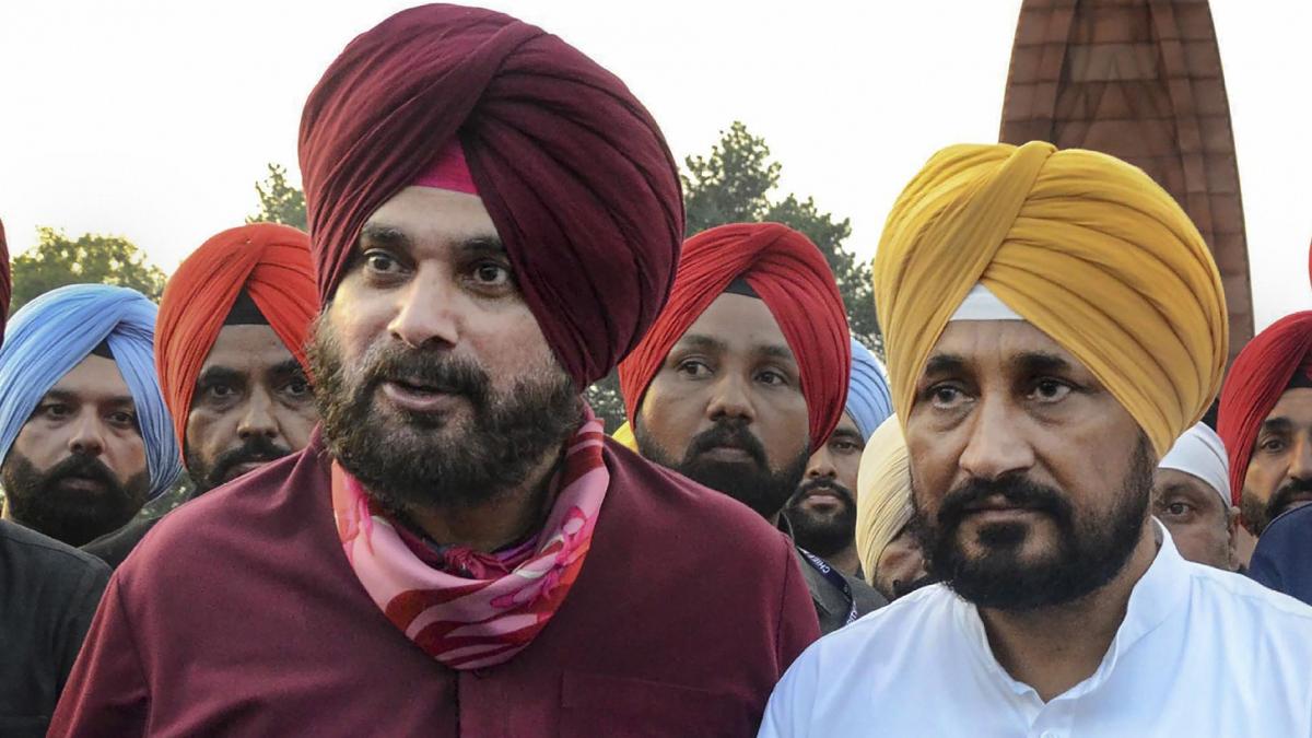 Navjot Singh Sidhu and CM Channi