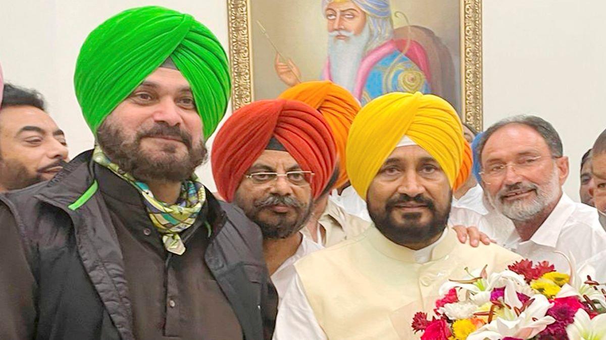 Navjot Singh Sidhu and Punjab CM Channi