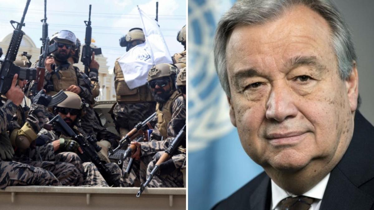 Taliban Fighters/ Antonio Guterres 
