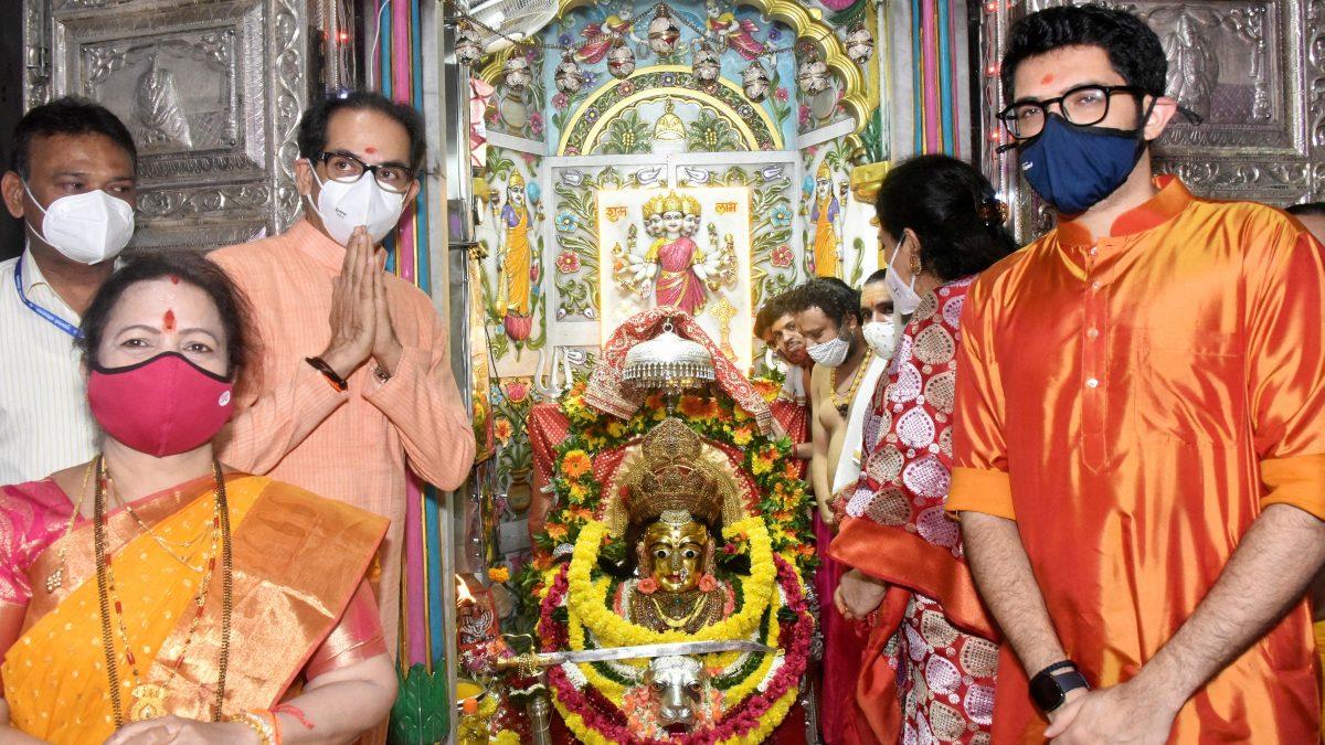 cm uddhav thackeray visit mumba devi