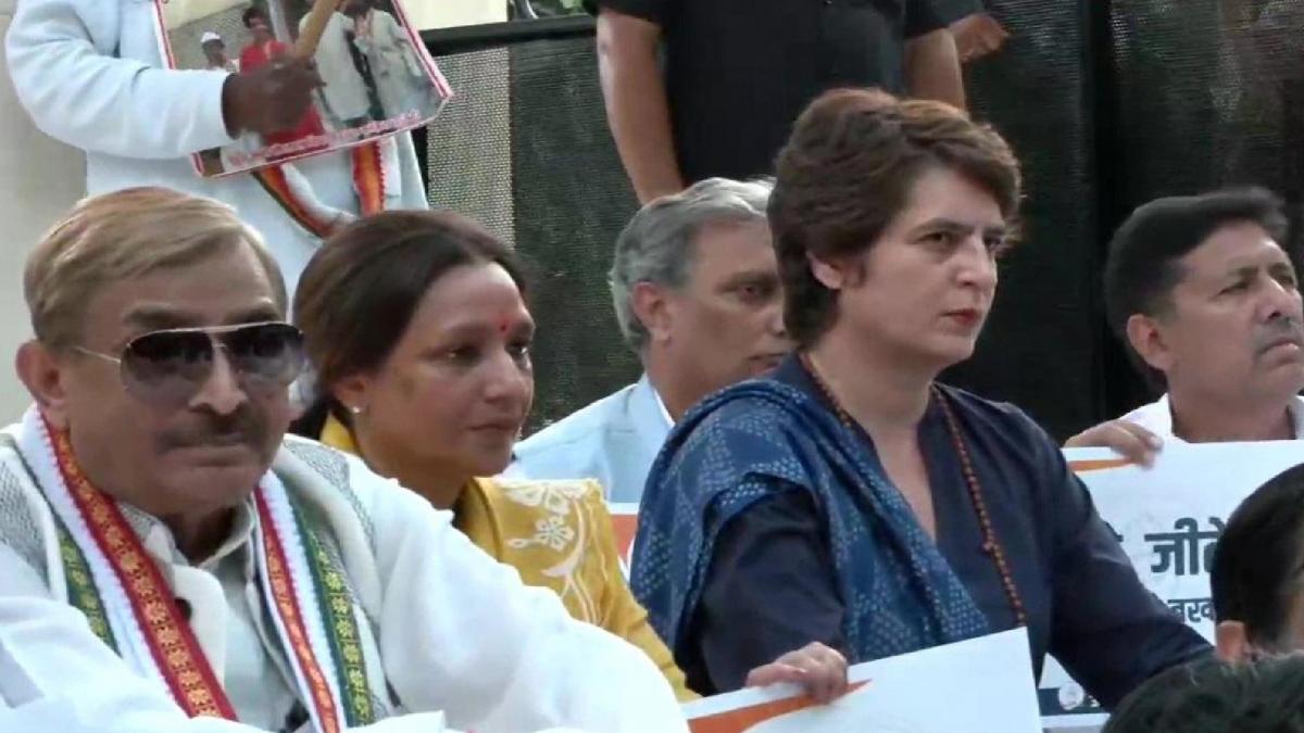 Priyanka Gandhi on Maun Vrat