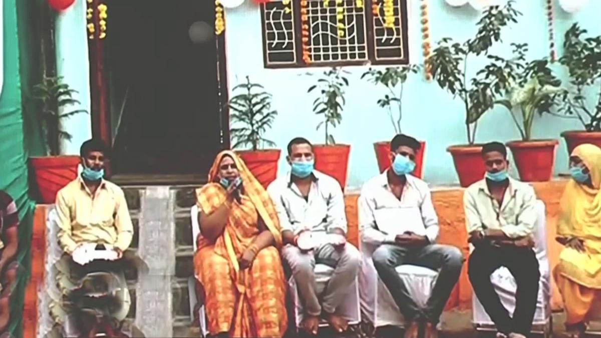 Woman interacts with PM