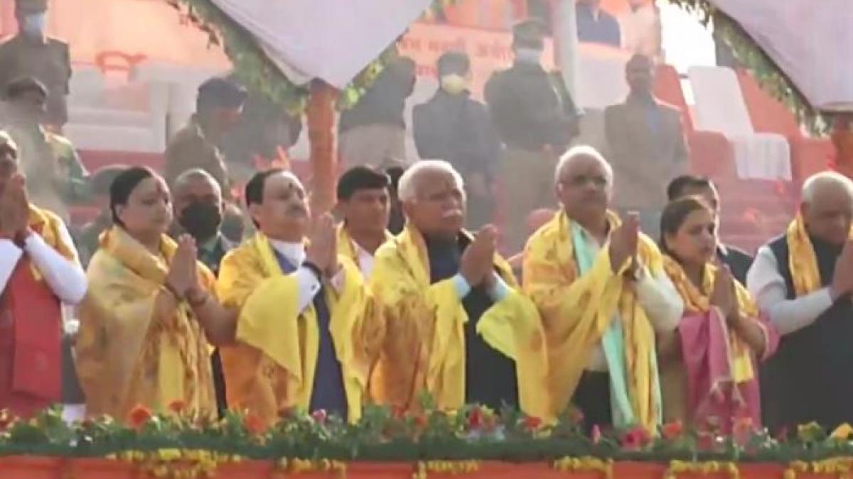 CMs of BJP ruled states in Ayodhya