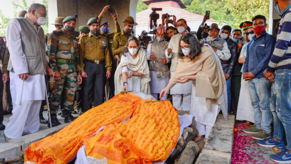Bipin Rawat last rites (Credit-PTI)