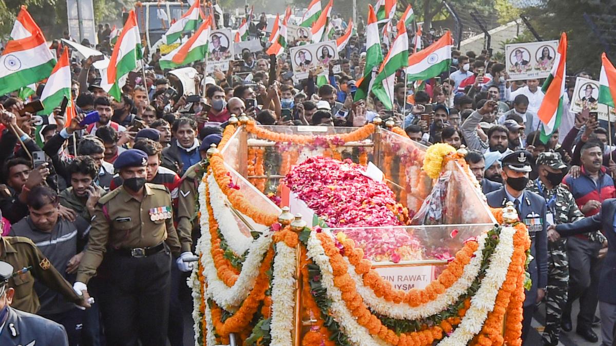 last rites of CDS Bipin Rawat