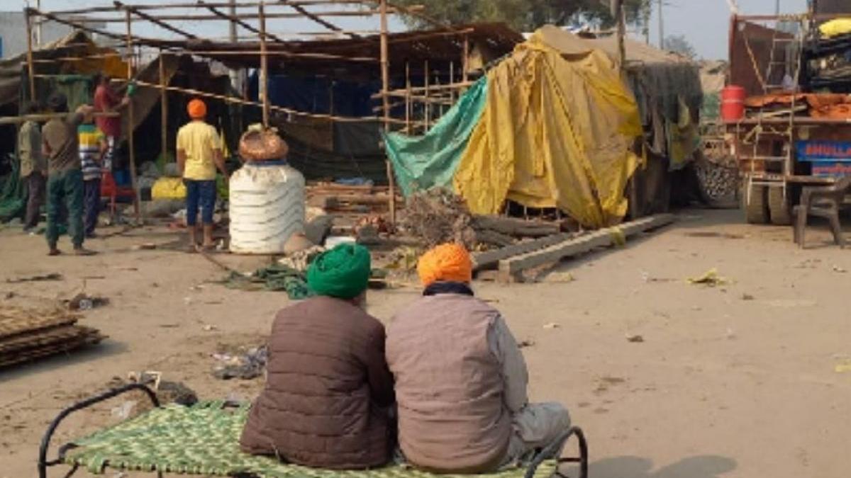 Farmers at Delhi border