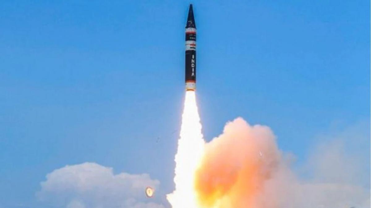 fired Agni P missile 