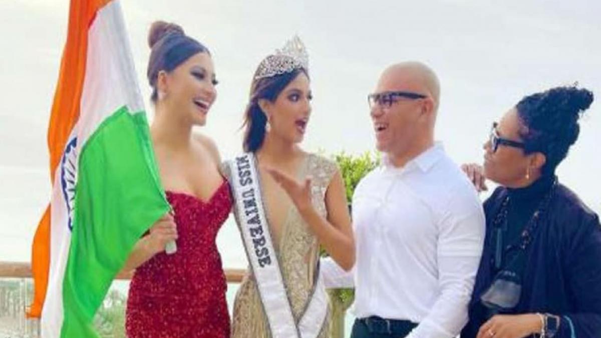 Miss Universe 2021 meets Urvashi Rautela