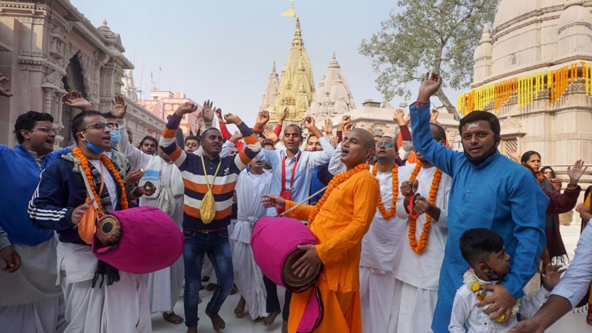 Kashi Vishwanath inauguration celebration (Credit-PTI)