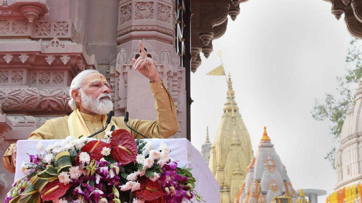 PM Modi unveils Kashi Vishwanath Corridor