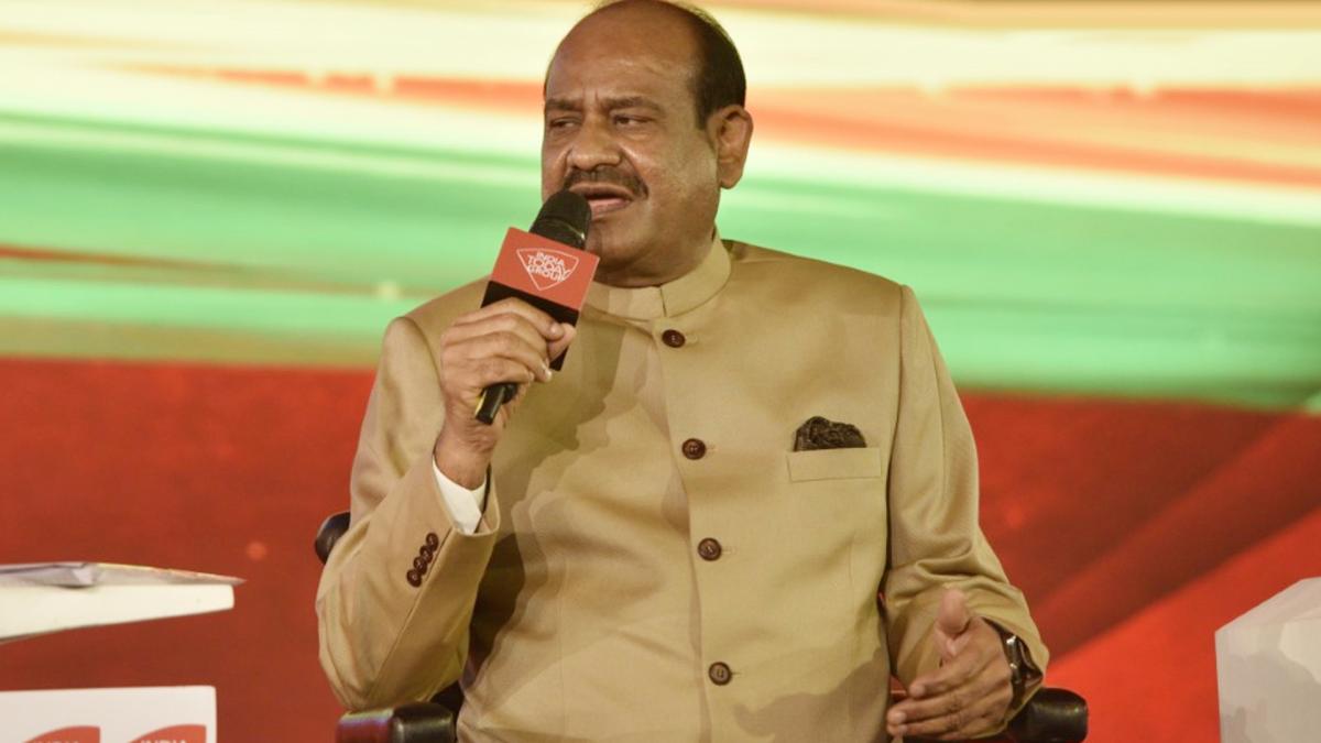 Om Birla in Agenda Aaj Tak 2021