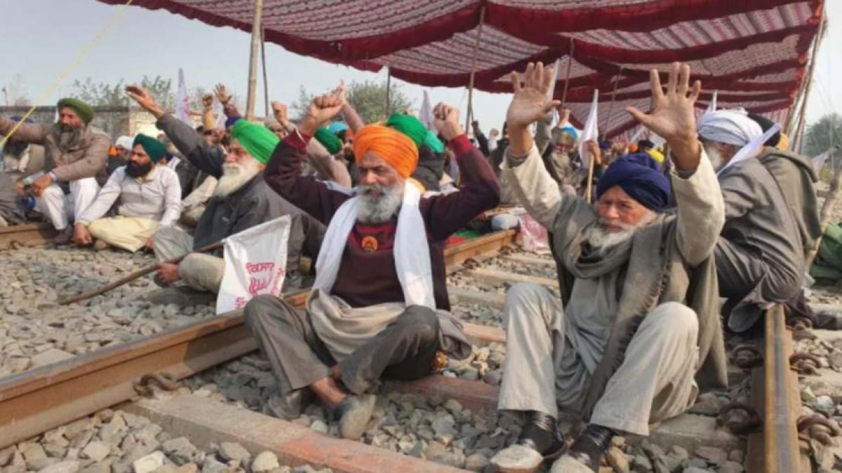 Farmers' rail roko movement in Punjab