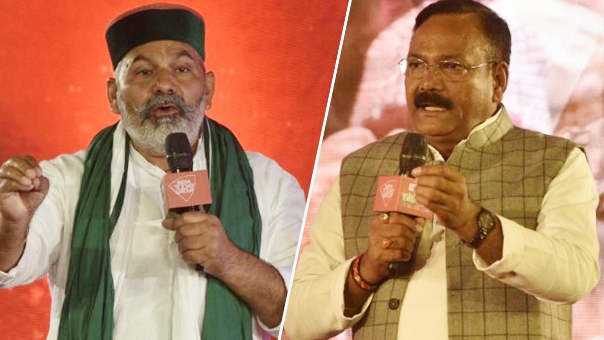 Rakesh Tikait and Rajkumar Chahar Agenda Aaj Tak 2021