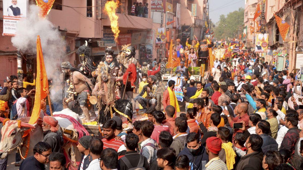 Baba kashi vishwanath witness lord shiva religious procession