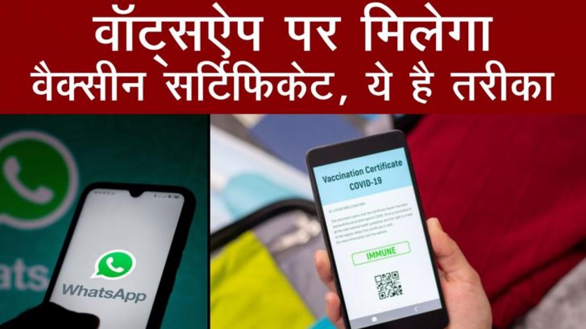 Download vaccine certificate through Whatsapp