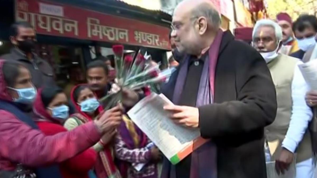 Amit Shah holds door-to-door campaign in Rudraprayag