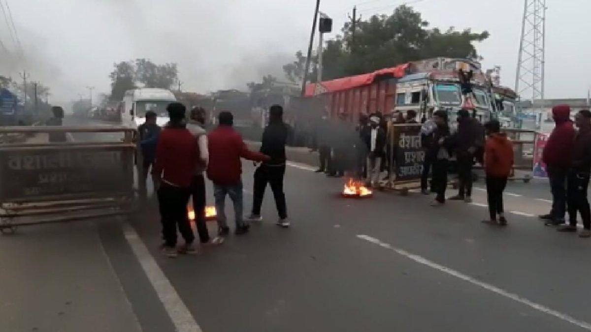 Students protest in Bihar 